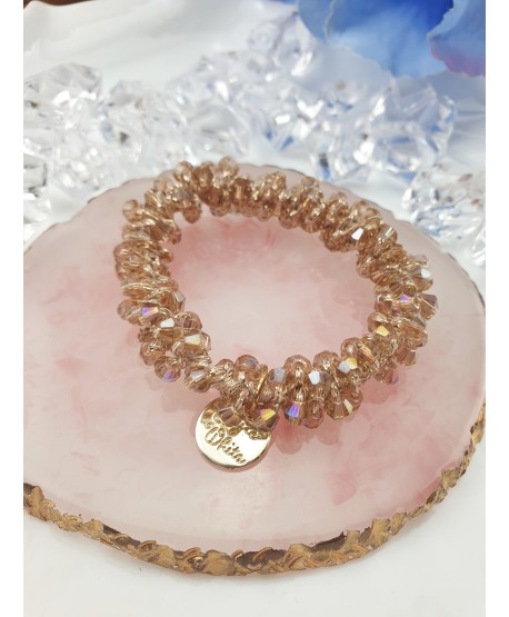 Gumki do włosów ozdobne z kryształków