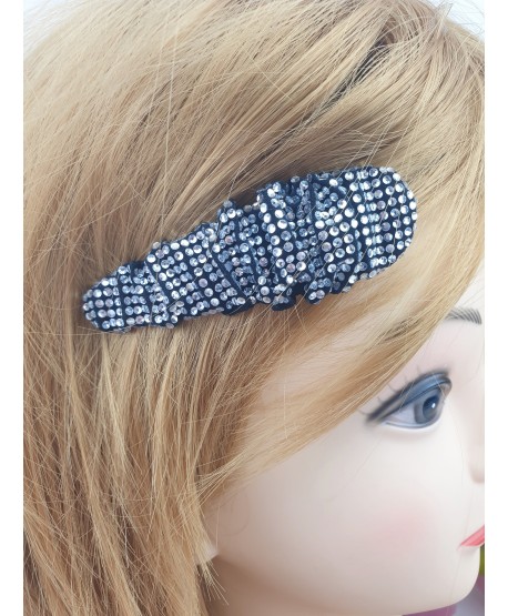 Spinka ozdobna pyk z marszczonym materiałem