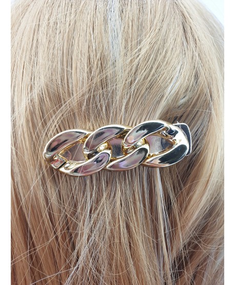 Złota spinka -ogniwa  łańcucha