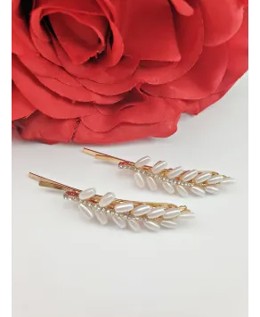 Wsuwka złota z perłą