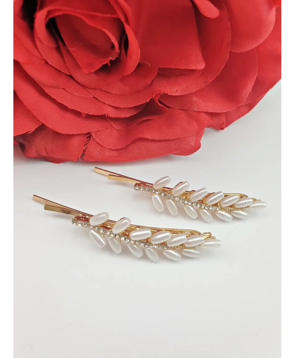 Wsuwka złota z perłą