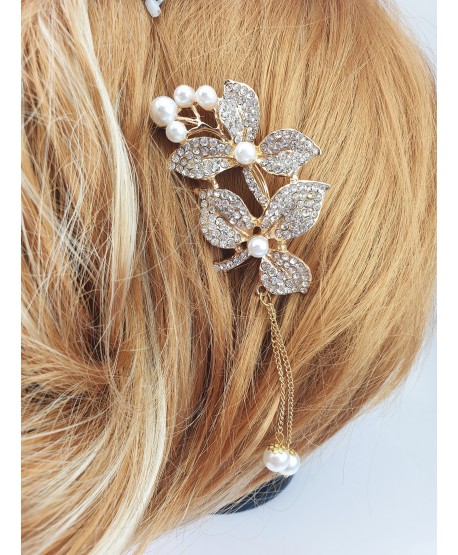 Kokówki szpile z kwiatami