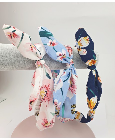 Opaska na gumce z kokardką