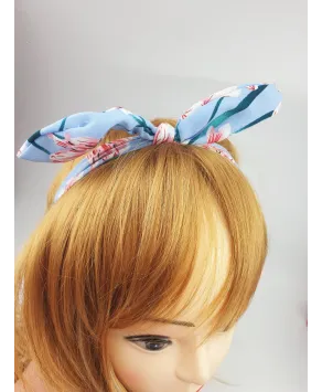 Opaska na gumce z kokardką