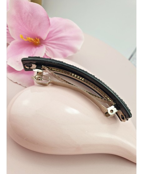 Spinka automatyczna czarna ozdobna