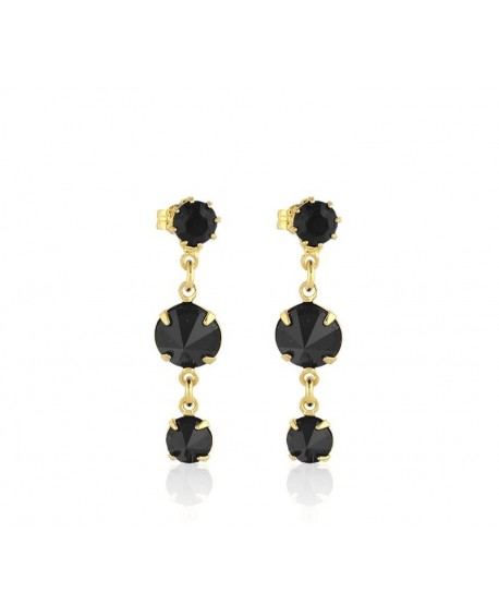 Kolczyki - czerwony chanel - krótkie