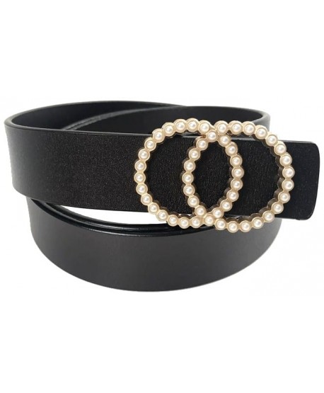 Pasek damski z perełkami