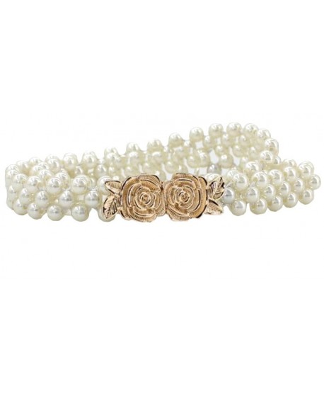 Pasek z perełkami- kwiatki