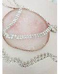 Choker srebrny ze zwisem