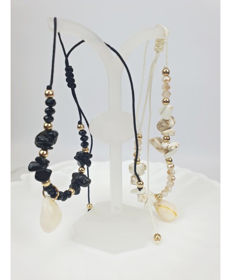 Bransoletka na kostkę z muszelką