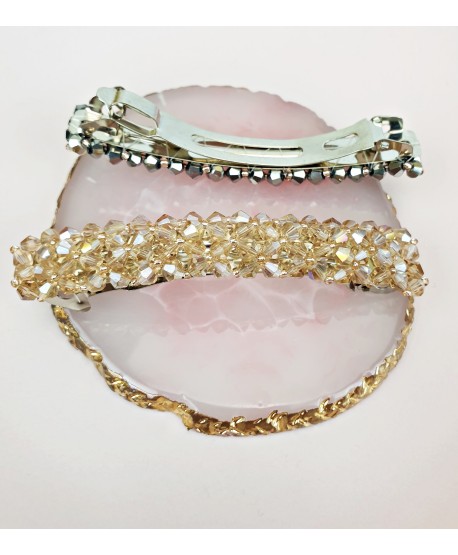 Spinka automatyczna z kryształków w kolorze do wyboru