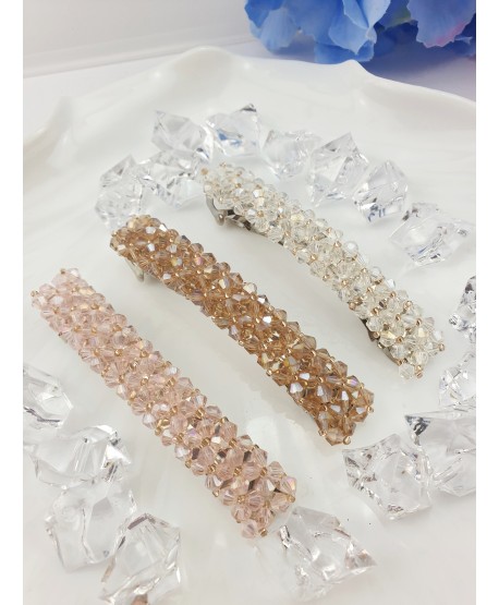 Spinka automatyczna z kryształków w kolorze do wyboru