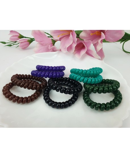 Gumki sprężynki - ciemne kolory