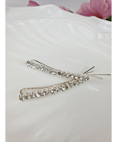 Subtelne wsuwki srebrne ozdobne