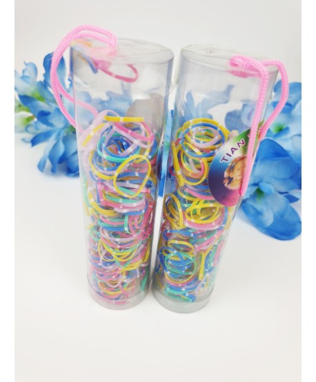 Gumeczki do warkoczyków w tubkach