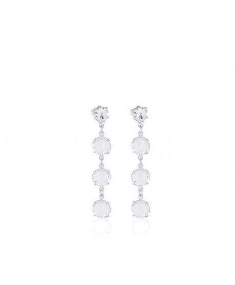 Kolczyki kryształki w srebrze