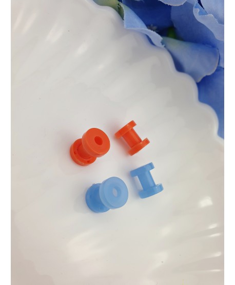 Tunel 5 mm czerwony/błękitny akryl