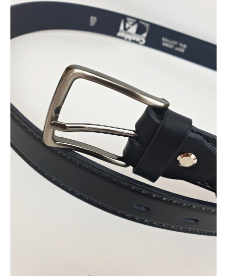 Pasek męski skórzany granat 90, 100 lub 105