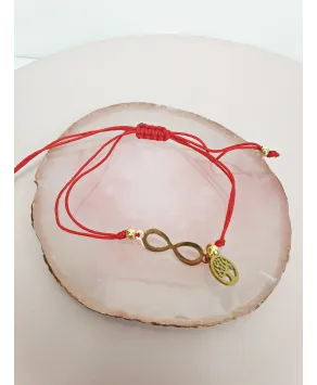 Bransoletki na czerwonym sznureczku- ściągane