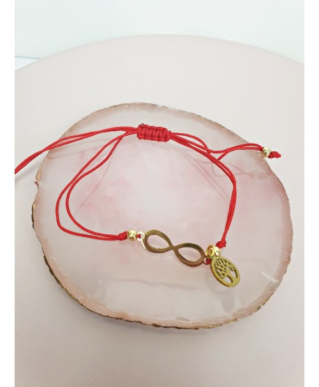 Bransoletki na czerwonym sznureczku- ściągane