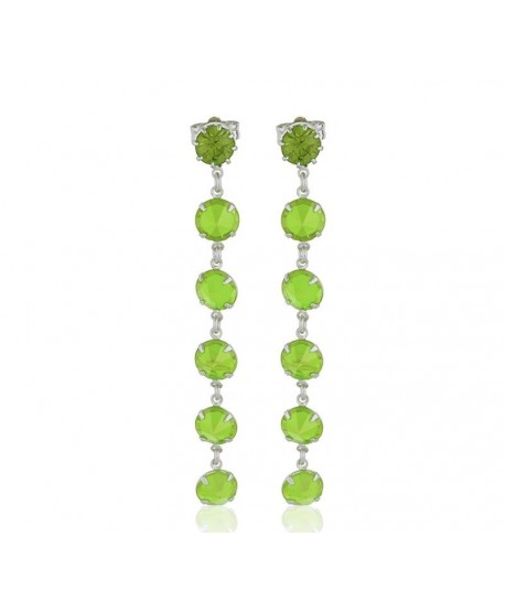 Kolczyki- szary chanel- 5 cm