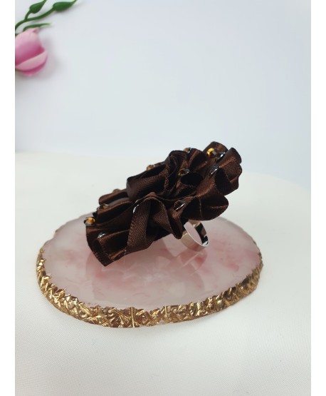 Pierścionek z bardzo dużym kwiatem