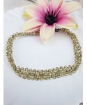 Choker ze złotych koralików Choker ze złotych koralików