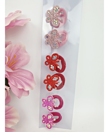 Gumeczki z brokatowymi motylkami