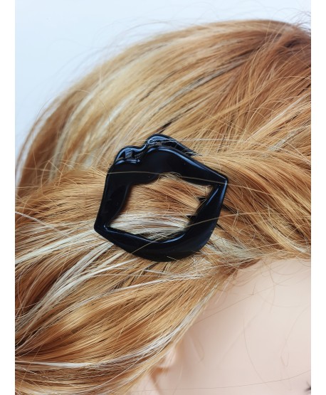 Spineczki żabki czarne usta 2szt