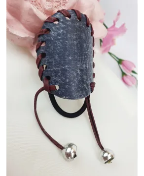 Gumki z jeansowymi nakładkami