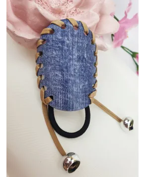 Gumki z jeansowymi nakładkami