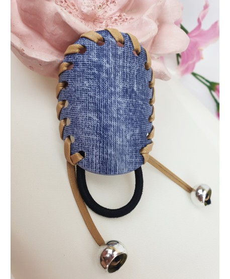 Gumki z jeansowymi nakładkami