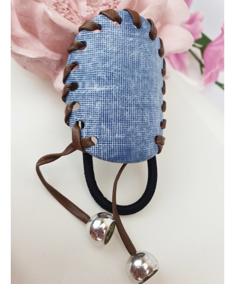 Gumki z jeansowymi nakładkami