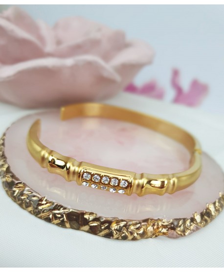 Bransoletki satynowe złote