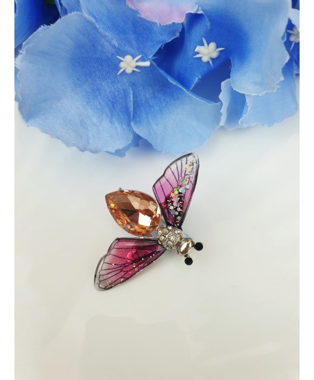 Broszka mała ważka