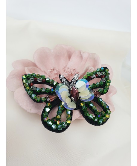 Broszka motyl na filcu