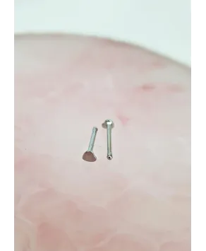 Kolczyki do nosa kwiatuszek i serce