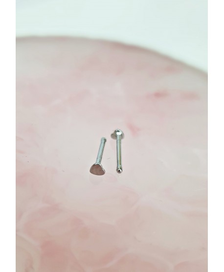 Kolczyki do nosa kwiatuszek i serce