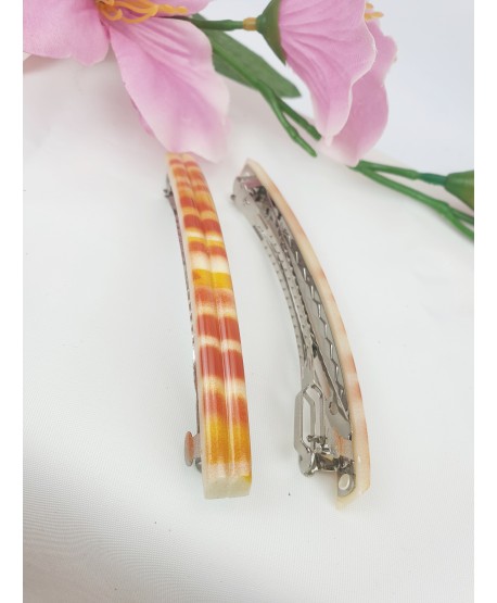 Spinki automatyczne kolorowe cienkie