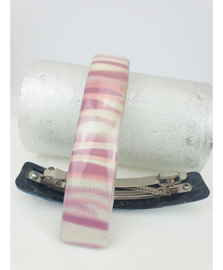 Spinki automatyczne kolorowe prostokątne