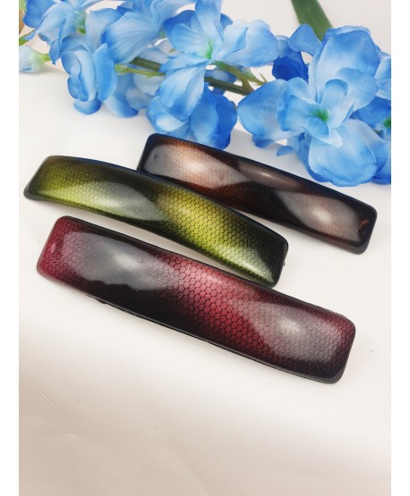 Spinki automatyczne ciemne prostokątne