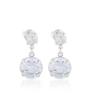 Kolczyki kryształki w srebrze
