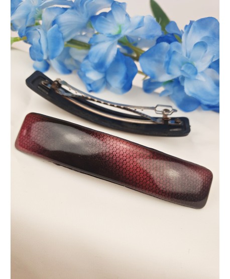 Spinki automatyczne ciemne prostokątne