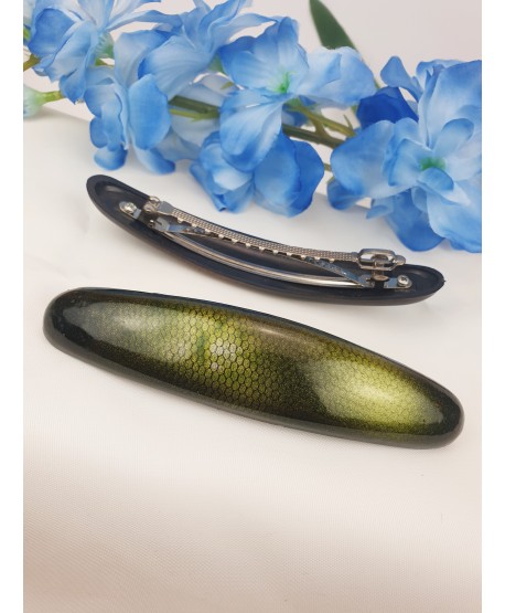 Spinki automatyczne ciemne owalne