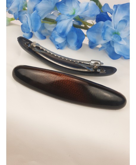 Spinki automatyczne ciemne owalne