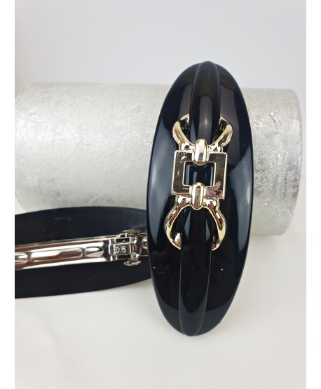 Spinki automatyczne z ozdobą