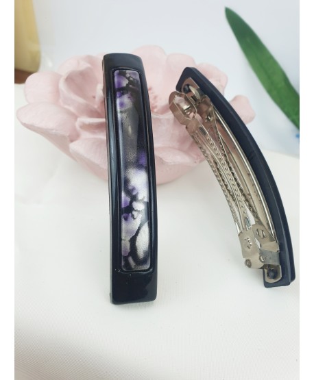 Spinki automatyczne z kolorową ozdobą