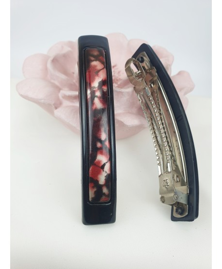 Spinki automatyczne z kolorową ozdobą