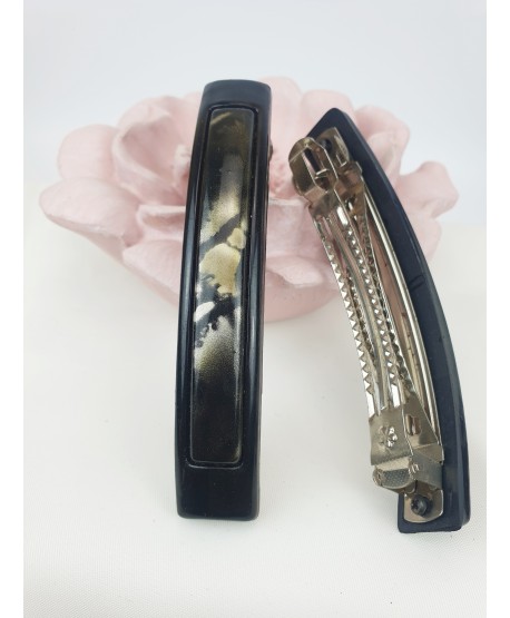 Spinki automatyczne z kolorową ozdobą