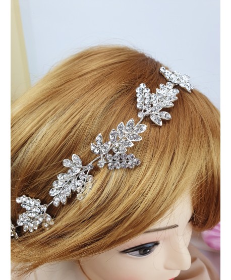 Ozdoba do włosów srebrne gałązki